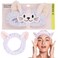 Forever 21 Plush Headwrap - Purple Bear Plush Spa Headband, Kawaii Headband for Washing Face   Spa Essentials &amp; Self Care Accessories