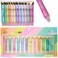 EXPRESSIONS 12pc Lip Oil Set - Flavored Lip Oils Value Pack, Hydrating Lip Oils w/Squeeze Tube Application, Moisturizing Lip Oil Collection for Everyday Lip Care and Lip Repair (RAINBOW)