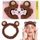 Forever 21 Plush Headwrap - Brown Bear Plush Spa Headband, Kawaii Headband for Washing Face   Spa Essentials &amp; Self Care Accessories