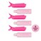 Expressions 6pc Styling Curling Clips - Easy-to-Use Dual-Purpose Hair Clips for Curling and Volumizing  Heat Resistant Hair Clip Set, Premium Quality Hair Accessories for Women (PINK)