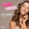 Expressions 6pc Styling Curling Clips - Easy-to-Use Dual-Purpose Hair Clips for Curling and Volumizing  Heat Resistant Hair Clip Set, Premium Quality Hair Accessories for Women (PINK)