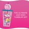 Taste Beauty JoJo Siwa &ldquo;Shine On!&rdquo; Tumbler Set with Flavored Lip Gloss and Scented Nail Polish, 4-Piece Set