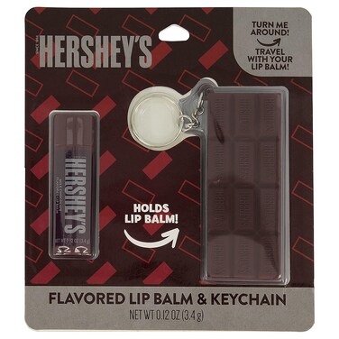 Taste Beauty Hershey&rsquo;s Milk Chocolate&ndash;Flavored Lip Balm and Keychain Holder, 2-Piece Set