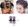 72 PCS Mini Hair Claw Clips, Rhinestone Flower Hair Clips No-Slip Grip Jaw Clips Glitter Teeth Clips Rhinestone Hair Pin Hair Accessories
