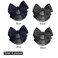 4pcs Women Hair Clips with Bowknot Hair Bun Cover Barrettes Net Snood Hairnet Bow (2pcs Blue+2pcs Black)