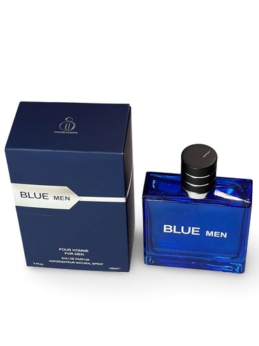 BLUE MEN Eau de Parfum for Men, 3.4 Fl Oz, Notes: Grapefruit, Lemon, Mint, Vetiver