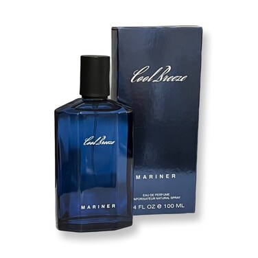 Cool Breeze MARINER Eau de Parfum for Men   3.4 Fl Oz   Notes of Seawater, Spicy Rosemary and Fresh Mint