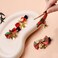 LUX ACCESSORIES Jingle Bells and Mistletoe Christmas Bow Clips set on 4