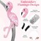 TINKSKY 2pcs Cute Flamingo Headband Embroidery Hair Hoop Set Girls Headwear Hairpins (Flamingo Hair Hoop and Hairpins)