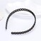 8 Pcs Men and Women Black Plastic Hair Band Headband with Toothed - Fashion Classic Teeth Comb Hair Hoop Headwear Hair Accessory for Wash Face and Makeup