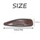 Dofash 7CM/2.75IN Brown Snap Hair Clips Hair Grips Metal Hair Clips 7Cm/2.75In Hair Accessories For Women 12PCS (Brown)