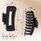 Large Claw Clips (4.3 inches) by Nicole Miller   Pack of 8 in 4 Colors with Square and Butterfly Styles, Cream, Beige, Dark Brown and Black   Strong and Durable Hair Accessories for Women - Perfect