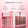 Morphe Dripglass High Shine Lip Gloss - Glazed, Semi-Sheer &amp; Nourishing Lip Makeup - Buildable Formula Infused with Plant-Derived Squalane &amp; Vitamin E - Glint Of Pink (0.13 oz)