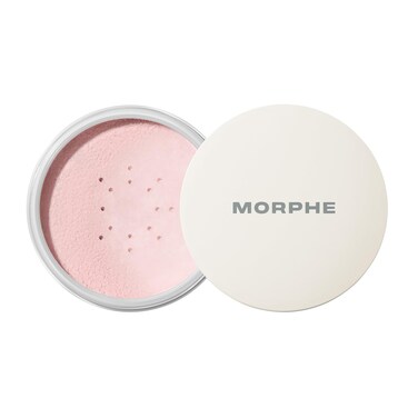 Morphe Jumbo Bake &amp; Set Setting Powder - Lightweight, Talc-Free Finishing Powder for Face Makeup with a Soft, Natural Finish - Minimizes Shine for Up to 24HR - Brightening Pink (0.62 oz)