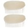 2PCS Beige Charming BUMP IT UP Volume Inserts - Beehive Hair Styler Shaper, Bouffant Padding Bun Maker, Hair Styling DIY Beauty Tool for Women