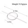 Dreamyn Round Hair Clips Hollow Circle Hair Barrettes Fashion Geometric Hairpins Minimalist Hair Accessories Hair Jewelry for Women (Silver)