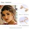 Olbye Boho Gold Head Chain Tiny Sequin Headband Coins Disc Headchain Bridal Hair Piece for Women and Girls Gold Headdress Hair Accessories