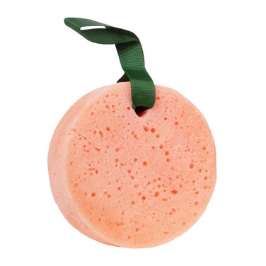 Peach Please Body Wash and Polish - Exfoliating Body Scrubber with Loofah Sponge - Shower Sponges for Women - Peach - 3 oz