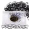 Dofash 200Pcs Large No Damage Hair Rubber Bands Durable Hair Elastics Soft Elastic Hair Ties Ponytail Holders for Women Girls (Black/Pack)