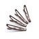 Dofash 12Pcs 6CM/2.36IN Metal Slim Snap Hair Clips Long Hair Barrettes Hair Accessories for Women Thick Hair（Brown）