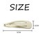 Dofash 5CM/2IN Blonde Christmas Hair Clips for Thick Hair Metal Snap Barrettes Hair Grips Hair Accessories for Women 12 Count/Blonde