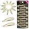 Dofash 5CM/2IN Blonde Christmas Hair Clips for Thick Hair Metal Snap Barrettes Hair Grips Hair Accessories for Women 12 Count/Blonde