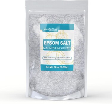 Unpretentious Epsom Salt, 5 lb, Skincare, Soaking Solution, Unscented