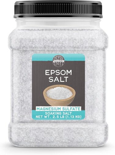 Birch &amp; Meadow Epsom Salt, 2.5 lb, Pure Magnesium Sulfate, Unscented, Bathing &amp; Soaking