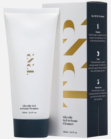 Glycolic Gel To Foam Facial Cleanser (100ml/3.4oz)   Foaming Face Wash  Natural, Plant-Based &amp; Science-First Skincare Routine for Men &amp; Women