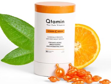 Vitamin C Capsules for Face - Portable Face Serum Capsules   Vitamin C Serum Capsules for Face Moisturising, Anti-Aging, &amp; Brightening (30 Count - 1 Bottle)