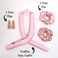 Heatless Hair Curler - Curling Rod for Natural Overnight Curls   No Heat Headband   Hair Curlers for Long and Medium Hair Types (Pink)