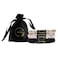 Luxury Silk Scrunchies with Travel Pouch- 100% Mulberry Silk Hair Ties- Gentle Elastic Hair Ties for All Hair Types- OEKO TEX Standard 100 (Set of 3: Black, Pink, Beige)