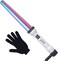 Curling Wand 0.75-1.25 inch Rainbow Ceramic Titanium with Glove   Titanium Curling Iron   Professional Hot Tool 19/32mm   Hair Styling Curler for Frizz Free Flawless Beach Waves