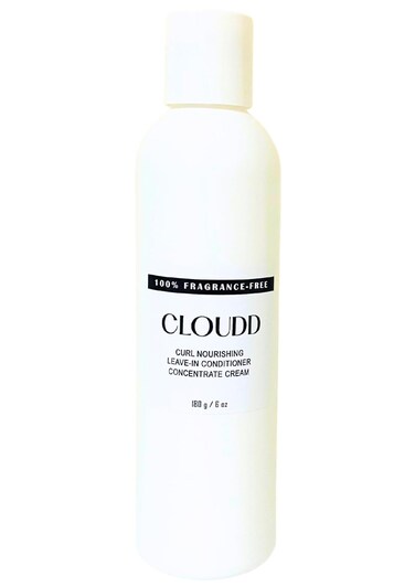 CLOUDD Curl Nourishing Leave-in Conditioner Concentrate Cream, Fragrance-Free and Essential Oil-Free
