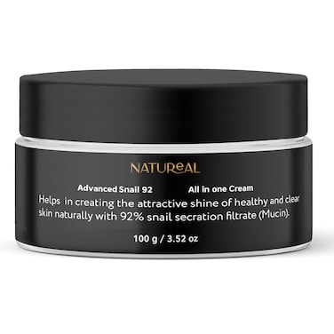Natureal Advanced Snail 92% Mucin All in one Cream, Daily Face Moisturizer for Sensitive Skin, Dry Skin, Acne-prone