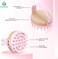 BPA-Free Silicone Bamboo Hair Scalp Massager and Body Brush-Promote Relaxation-Increase Blood Circulation-Removing Dandruff (Pink)