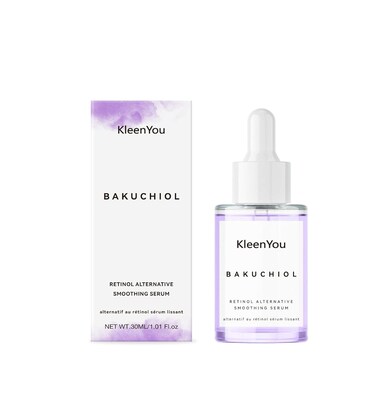 KleenYou Bakuchiol Retinol Alternative, Bakuchiol and Peptides, Face Serum for Pores, Aging Skin Care, Fine Lines, Redness, Plant-based, Vegan, Cruelty-free, Lavender