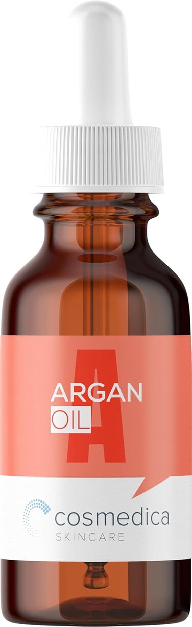Cosmedica Skincare Argan Oil - 100% Pure Argan Oil for Skin, Hair, Face Serum - Hydrates, Nourishes, and Protects - Cruelty Free, Paraben Free, Vegan - 1 Fl Oz