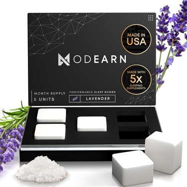 Bath Bombs for Men &amp; Women (5Pack) w/Magnesium Epsom Salt - Lavender Bath Bombs for Sleep 5X Sleep Supplements (L-Theanine, Apigenin, Glycine &amp; GABA), Organic Bath Bombs Men, All Natural Bath Bomb