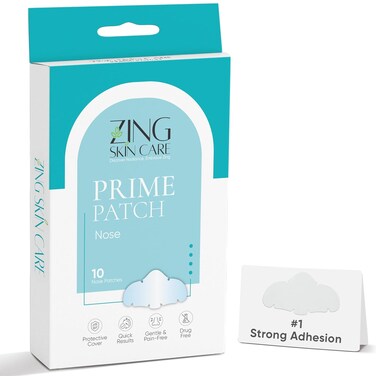 Prime Patch Nose Patches &ndash; Hydrocolloid Patches for Pimple &amp; Zit Removal, Blackhead &amp; Pore Care &ndash; Absorbs Acne Gunk &amp; Oil, Strong Adhesion, Easy Removal, Vegan, 10 Count &ndash; Made in Korea