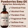 Emu Oil, 100% Pure Australian Emu Oil - Refined Natural Oil for Hair Growth, Natural Skin Moisturizer, Hydrating Face &amp; Body Oil, Massage Oil for Scars &amp; Dry Skin - Unscented, 4 fl oz Glass Bottle