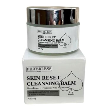 Skin Reset Cleansing Balm   Melting Balm Makeup Remover Made with Glutathione, Hyaluronic Acid, and Vitamin C   Gentle &amp; Hydrating Cleanser