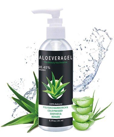 Aloe Vera Gel for Face, Scalp, Hair, After Sun Moisturizing, Aloe Vera Gel for Skin Moisturizer Sunburn Relief Dry Skin Acne