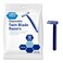 MED PRIDE 50-Pack Twin Blades Disposable Medical Razors with Easy Grip and Protective Guard for Smooth Shave, Unisex for Men and Women