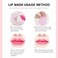 New Lip and Eye Mask 2 Sets, Hydro-Gel Eye Mask For Puffiness, Lip Collagen Plumper, Eye Mask Skincare, Rich Goat Milk (white/white)