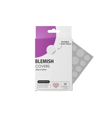 Acne Clear Spot Dots, Ultra Thin Pimple Patches, Blemish Covers, 36 Count, All Skin Types