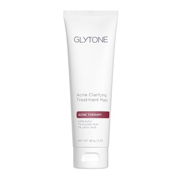 Glytone Acne Treatment Mask for Face with Sulfur &amp; Glycolic Acid Face Mask, Acne Spot Treatment, Acne Skin Care Face Mask, 3oz