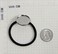 ALLinONE Hair Bands Hair Ties Cabochon Setting Frame Tray 25mm Round Bezel With Glass Domes For DIY craft (Silver)