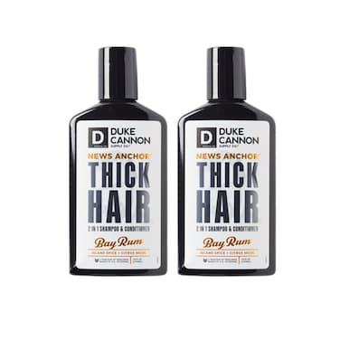 Duke Cannon News Anchor 2-in-1 Hair Wash - Bay Rum, 10 fl. oz, Stimulating Hair Shampoo &amp; Conditioner 2 Pack