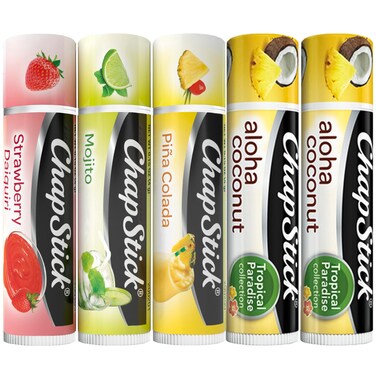 ChapStick Lip Care Bundle &ndash; Mocktail Collection + Aloha Coconut Lip Balm, 0.15 Oz Ea (5 Piece Set)